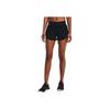 Under Armour Speedpocket Logo Solid Waist Shorts Women Shorts Black 1361379-001