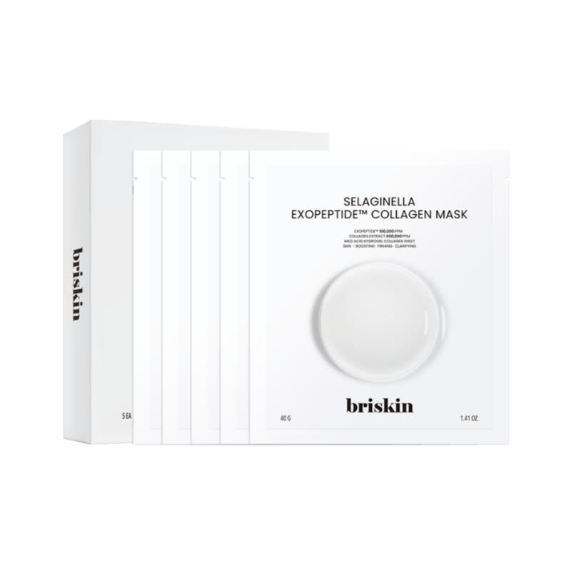 briskin Resurrection Plant Exosome Deep Lifting Collagen Mask | Overnight Melting Hydrogel | Skin Elasticity & Firming | 40g x 5ea (1 Box)