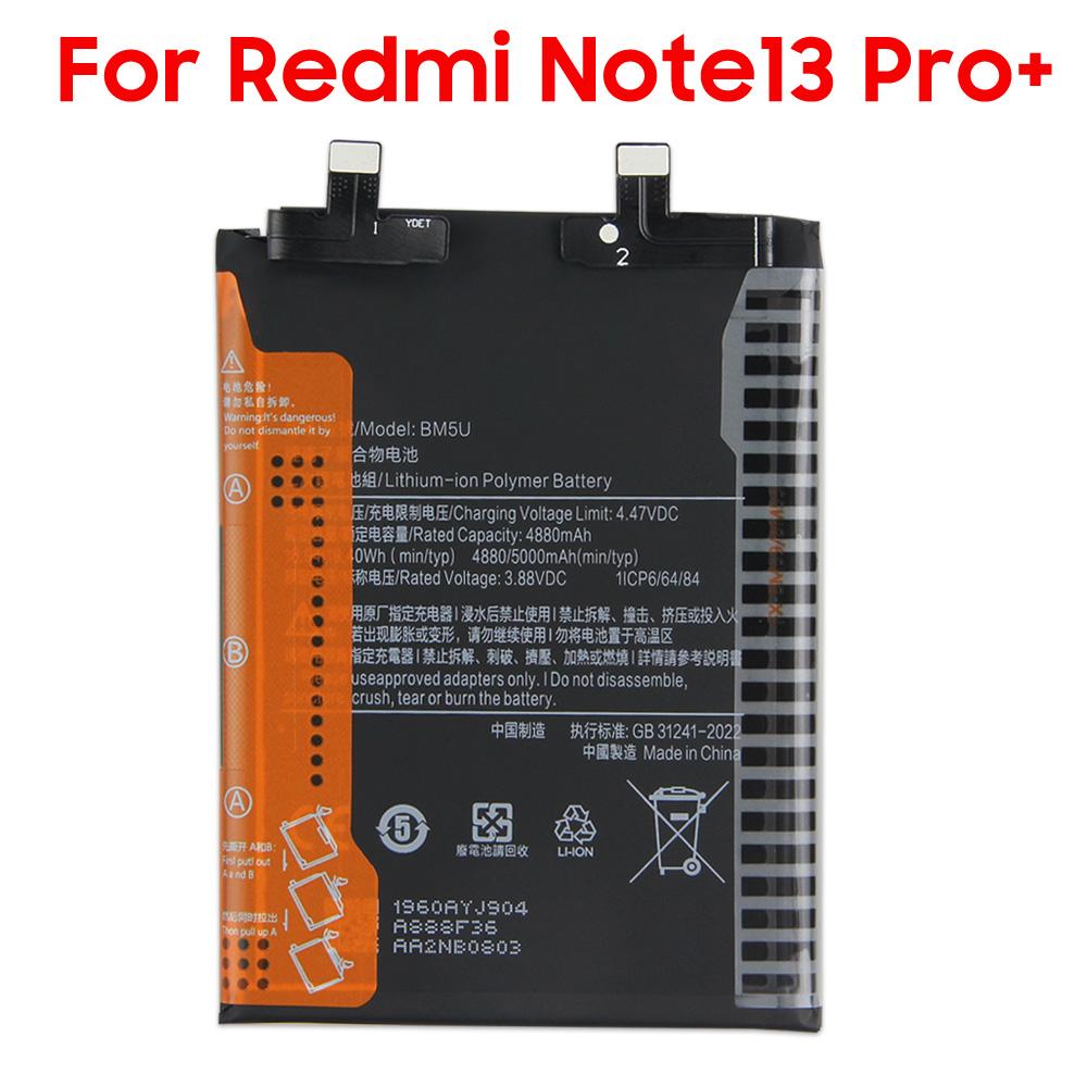BN5P BM5V BM5U Replacement Battery For Xiaomi Redmi Note13 Redmi Note13 Pro Xiaomi Poco X6  Redmi Note13 Pro+ Phone Batteries with Tools