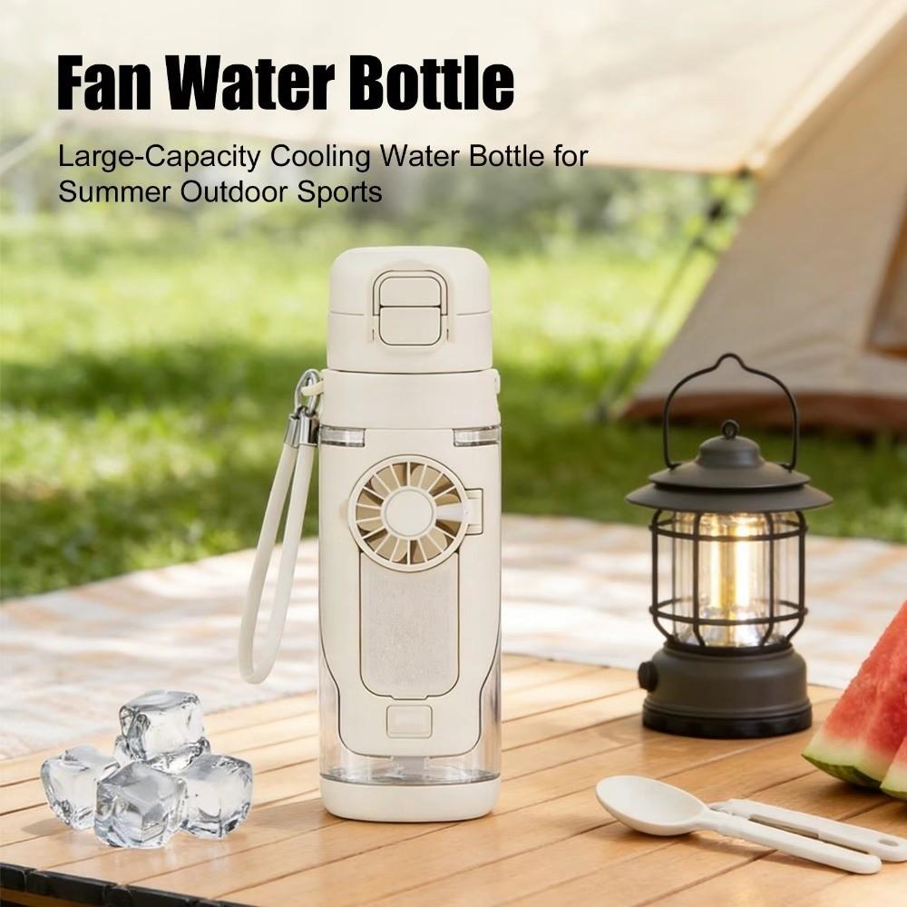 Ventilatore Spray Idratante a Doppio Uso Tazza Ventilatore Staccabile Ventilatore Borraccia Borraccia Sportiva Viaggio