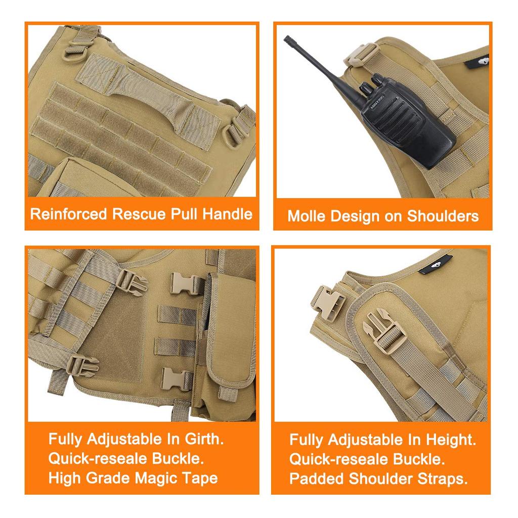 Tactical Vest Multi Functional Outdoor Hunting Equipment Adjustable Protective Waistcoat CS Game Airsoft Combat Security Vest