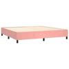 Maison Exclusive - Sommier à lattes de lit avec matelas Rose 200x200 cm Velours