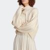 adidas Originals Trefoil Solid Logo Cable Knit Turtleneck Sweater Long Sleeve Women Tops Off-White IC5221