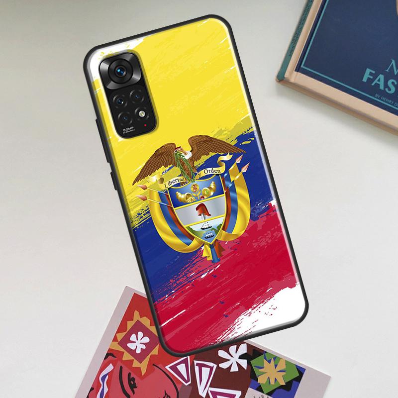 

Colombia Flag Case For Xiaomi Redmi Note 13 14 Pro 9 10 11 12 9S 10S 11S 12S Redmi 14C 13C 10C 12C Cover Redmi Note 13ProPlus