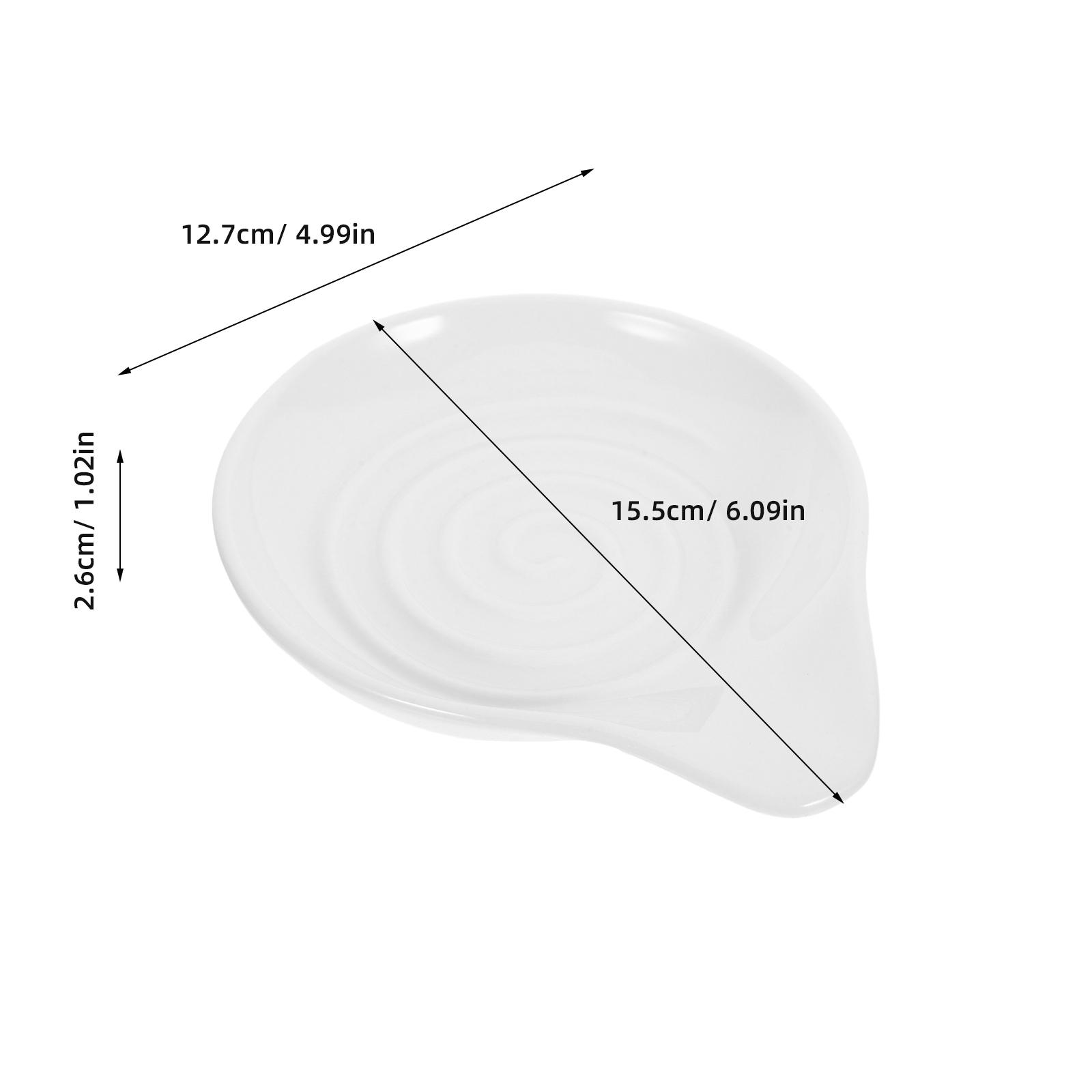 

Ceramic Spoon Rest for Kitchen Counter Multi-Functional Utensil Holder Spatula Ladle Cooking Gadgets Home Restaurant белый