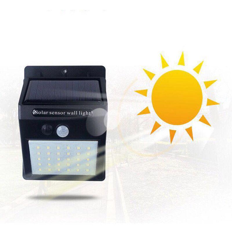 Premium Wasserdichte Solarbetriebene Wandleuchte mit Bewegungssensor mit 30/35/40 Hellen LEDs
