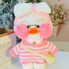 30cm Kawaii Lalafanfan Duck Plush Toy Cartoon Lalafanfan Duck Doll Soft Stuffed Animal Plushie Birthday Gifts For Girl Children