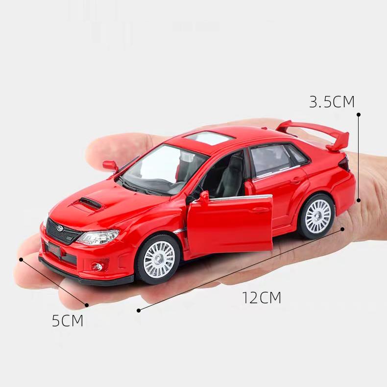 Subaru Impreza WRX STI 2010 Rallyové auto JDM Simulace Odlévaný a Hračka Vozidlo RMZ city 1:36 dárků ze slitinových modelů pro děti