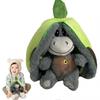 Breathable Sleep Buddy – Interactive Cuddle Buddy  Cartoon Caricature, Soothing Animal Plush Toy with Breathing Motion Lights Green