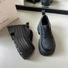 Fashion Thick-soled Lace-up Small Leather Shoes Women's Spring and Autumn New Small Super Thick-soled Heightening Single Shoes
