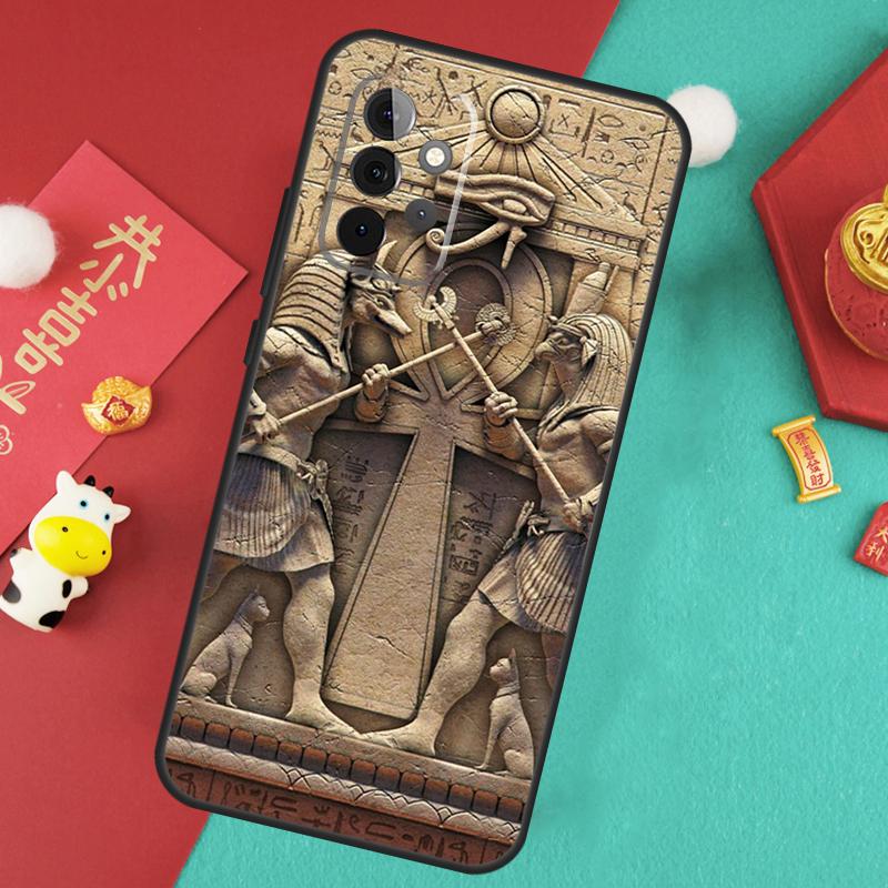 Egypt Pharaoh Mural Case For Samsung Galaxy A35 A55 A25 A15 A51 A71 A12 A32 A52 A13 A33 A53 A14 A34 A54 Cover