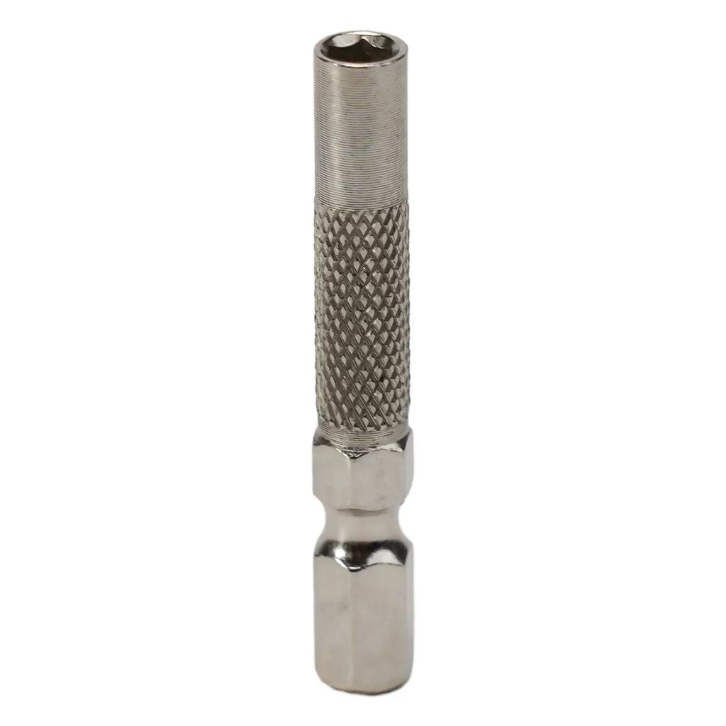 5pcs 6.35mm Hex Shank Insert Bit Adapter To 4mm Electric Screwdriver Socket Holder Micro Bit Adapter Magnetic Holder Tools