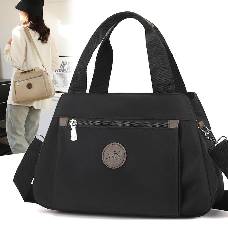 Nylon Solid Color Shoulder Bag: Versatile Casual Handbag and Crossbody Bag for Women