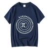 2025 Men's High Quality 100_ cotton funny pi design print summer loose o-neck men tshirt short sleeve t-shirt male tees tops