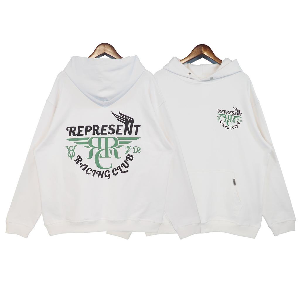 Cross-border American Trendy Brand REPRESENT Letter Printing Terry Hooded Sweater Men's and Women's High Street Bf Hoodie Jacket