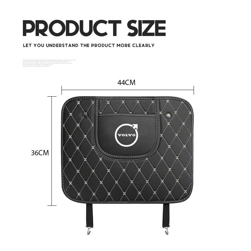 Autositz-Rückenlehnen-Anti-Kick-Pads Abdeckung Leder-Schutzpolster für Volvo XC90 V90 V60 XC60 V40 EC40 EX40 S80 S60 S90 C40 XC40 V70