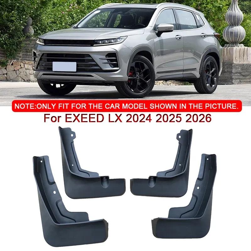 Fit For EXEED LX 2024 2025 2026 Car Styling ABS Car Mud Flaps Splash Guard Mudguards MudFlaps Front Rear Fender Auto Accessories