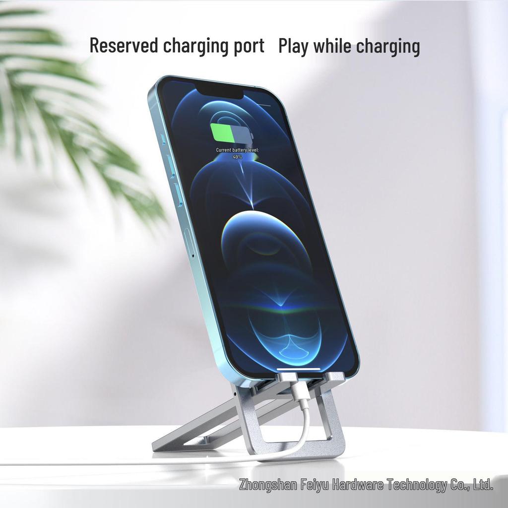 Ultra-Thin Portable Aluminum Phone & Tablet Stand – Universal, Multi-functional, Foldable