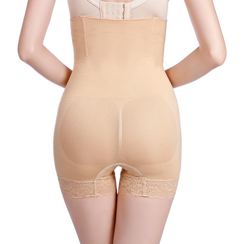 Lace-trimmed High-waisted Shaping Panties with Lace Trim Tummy Control Hip Lift Waist Shaping and Warmth Postpartum Recovery and Body Shaping Panties