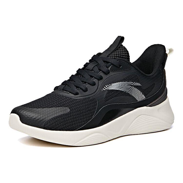 Anta Ling Yun Low Top Running Shoes Men Sneakers Black White 912035562-1