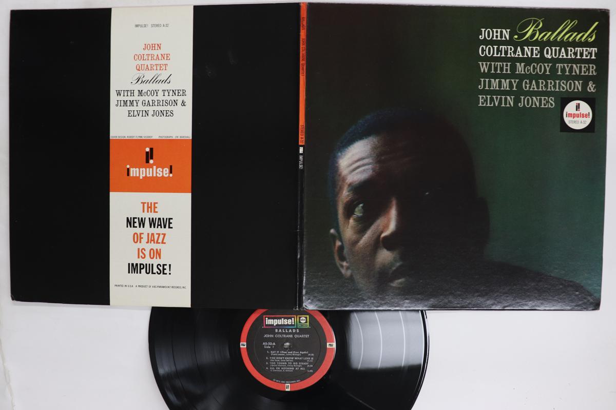 Виниловая пластинка JOHN COLTRANE Ballads AS32 IMPULSE 1972 США Джаз Б/у