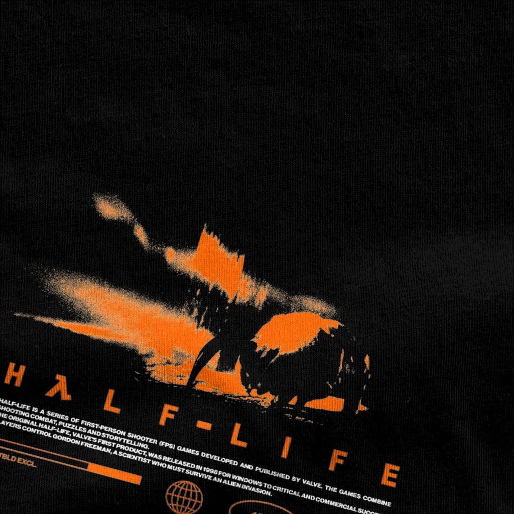 Herren T-Shirt Videospiele HALFS LIFES V3 T-Shirts Trendy Cool Sommer T-Shirts Lustiger Druck Reine Baumwolle Tops Übergröße 5XL