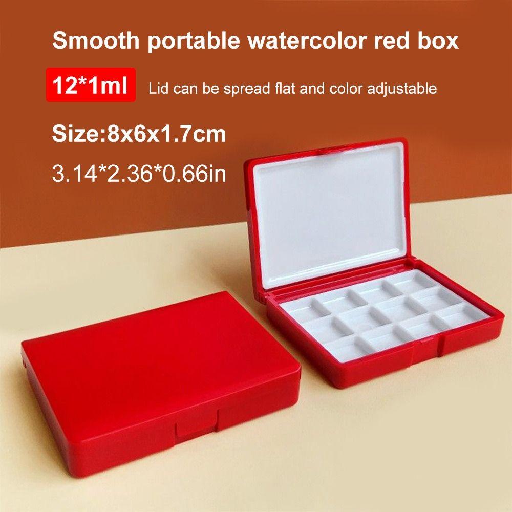 12/24 Girds Painting Box Plastic Colour Dispenser New Palette Watercolor