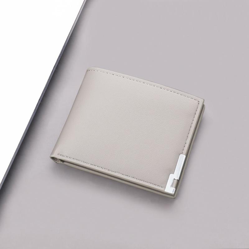 New Korean Style Men's Multifunctional Casual Short Leather Wallet