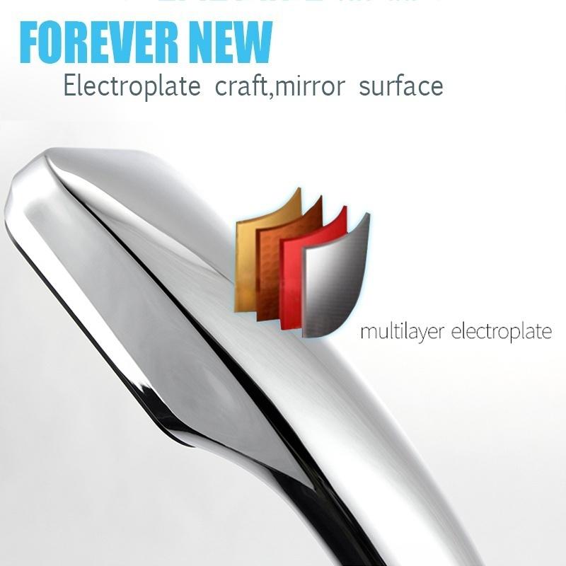 Bathroom Water Saving High Pressure Shower Head Chrome Powerfull Boosting Rainfall Spray