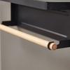 Fridge Magnetic Folding Carbon Steel Storage Rack with Wooden Rod, Size S
