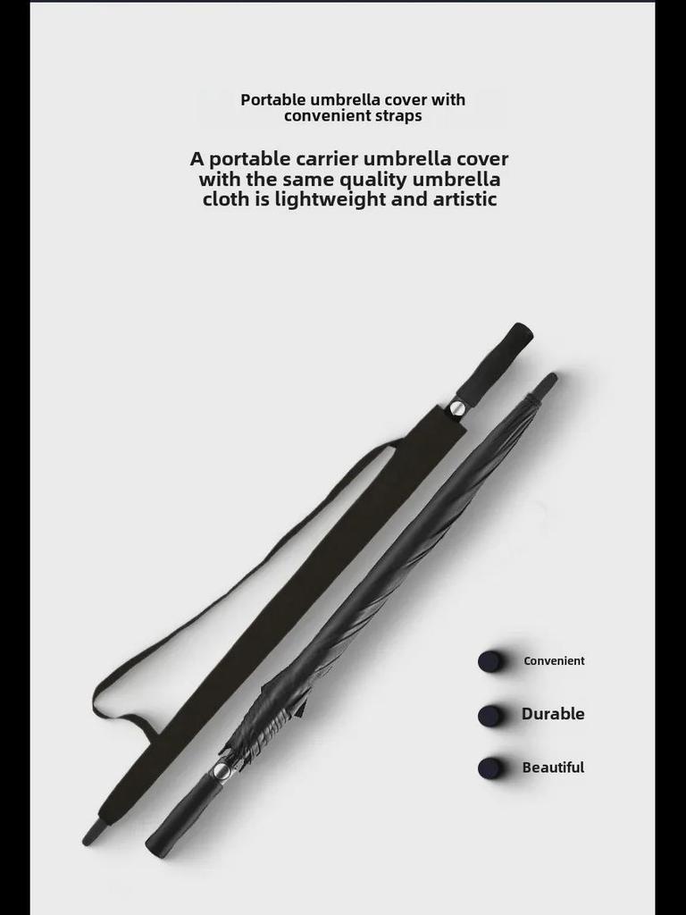 Men's Large Heavy-Duty Long Handle Golf Umbrella with Logo