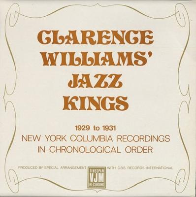 LP Record CLARENCE WILLIAMS' JAZZ KINGS - 1929 To 1931 New York Columbia Reco VLP47 VJM 1978 UK Jazz Used