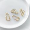 Punk Metal Double Layer Ear Cuff Ear Clip Women Non Pierced Geometric Lines Earrings Wrap Ear Cuff Clips Trendy Jewelry Party