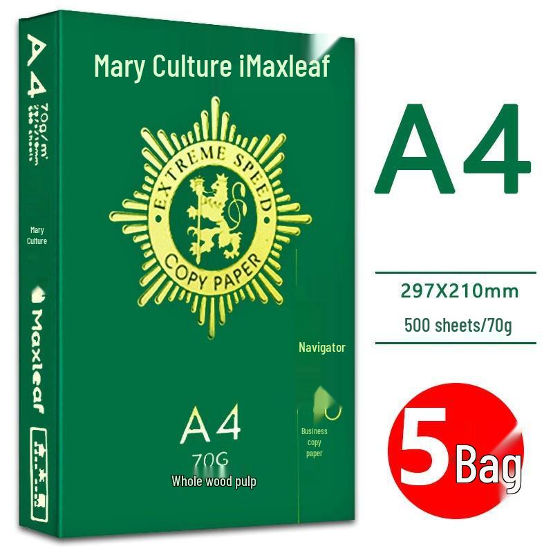 Mary A4 70g Printing & Photocopying Paper, 100 Sheets - White Draft Paper for Students & Office Use
