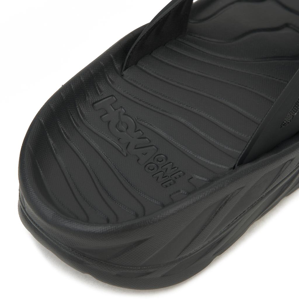 HOKA Ora Recovery Flip Slide Black Men Sneakers Dark-Gull-Grey 1099675-BDGGR