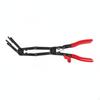 Long Reach Hose Clamp Plier Adjustable Gripping Ends Automotive Spring Tool Locking Ratchet