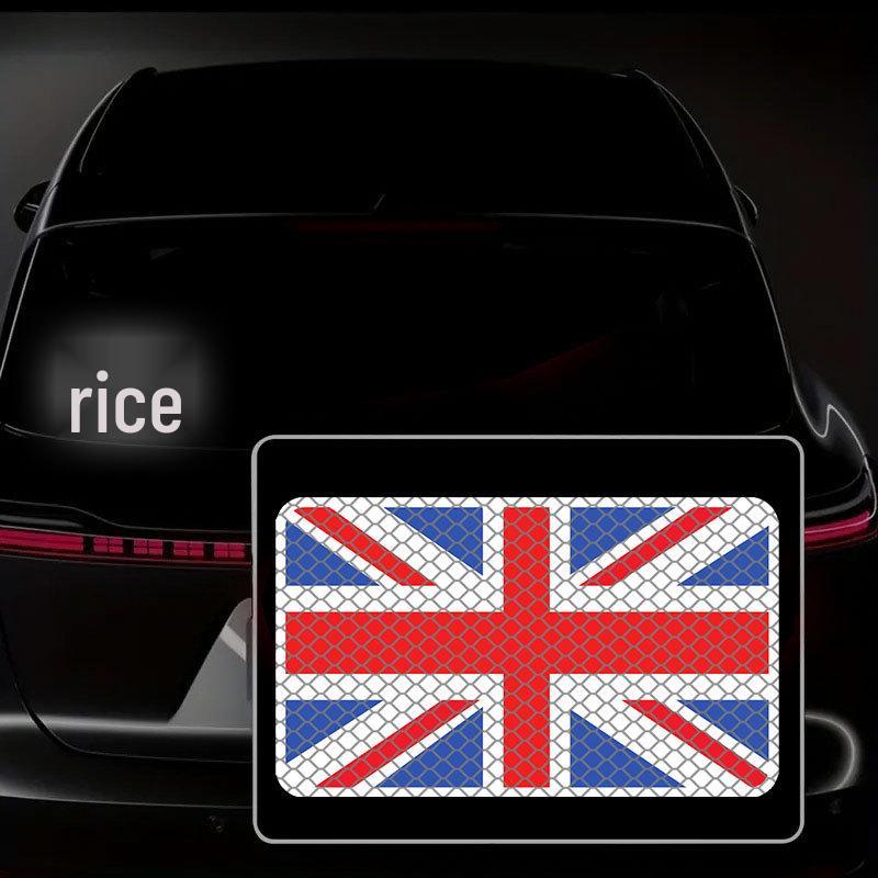 Adesivi Riflettenti per Auto Bandiera UK - Impermeabili e Durevoli (2 pacchi)
