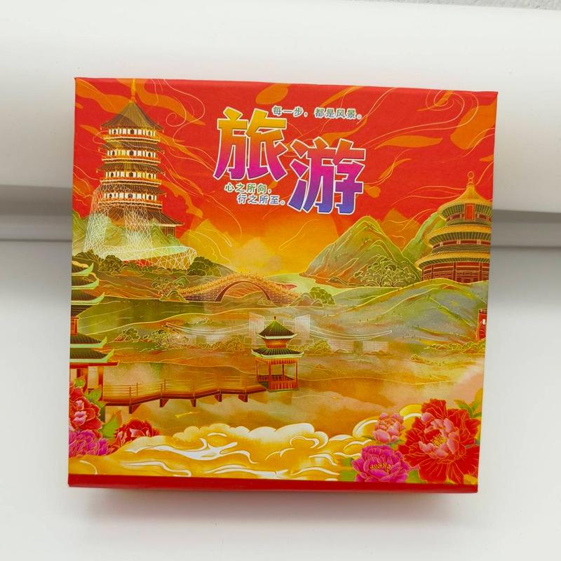 Commemorative medals for scenic spots in spring, summer, autumn, winter, metal handicrafts, commemorative coins for the Great Wall Badaling tourism 45*3mm