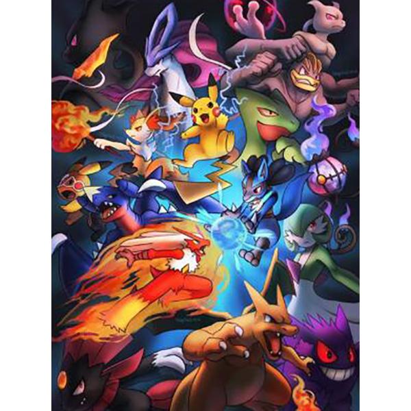 

DIY 5D алмазная живопись Удивительная аниме Алмазная мозаика Наборы для вышивки крестом Домашнее украшение Полный круглый алмаз вышивка Square 40x50cm