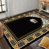 Middle East Carved Prayer Carpet Flannel Non-slip Worshipers Rug Kneeling Mat Soft Machine Washable Home Living Room Decoration