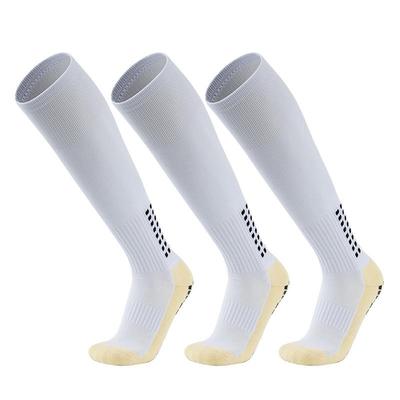 Non-Slip Long Tube Football Socks - Thickened, Breathable, High-Top Training Socks for Adults
