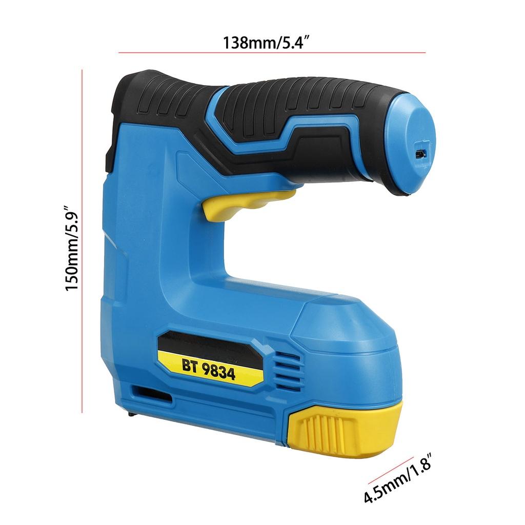 

4V Степлеры Перезаряжаемая литиевая батарея Портативный мебельный гвоздезабивной пистолет Инструмент для деревообработки своими руками Такер Пистолет Аккумуляторный электрический степлер