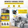 Mini Metal Lathe 750W Variable Speed Metal Lathe 50 to 3000Rpm Milling Precision Lathe 220 x 600mm for Metal Metal Lathe for Counter Face Turning