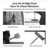 Magnetic Window Cleaner Automatic Water Discharge Double Layer Wiper for Home Office Glass Cleaning Tool