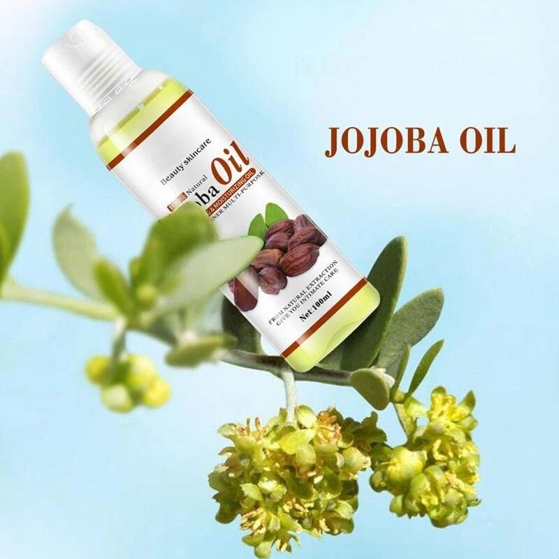 100ml Disaar Natural Organic Jojoba Oil Massage Skin Care Relieve Stress Relaxing Moisturizing Brighten Tone Essential Oil