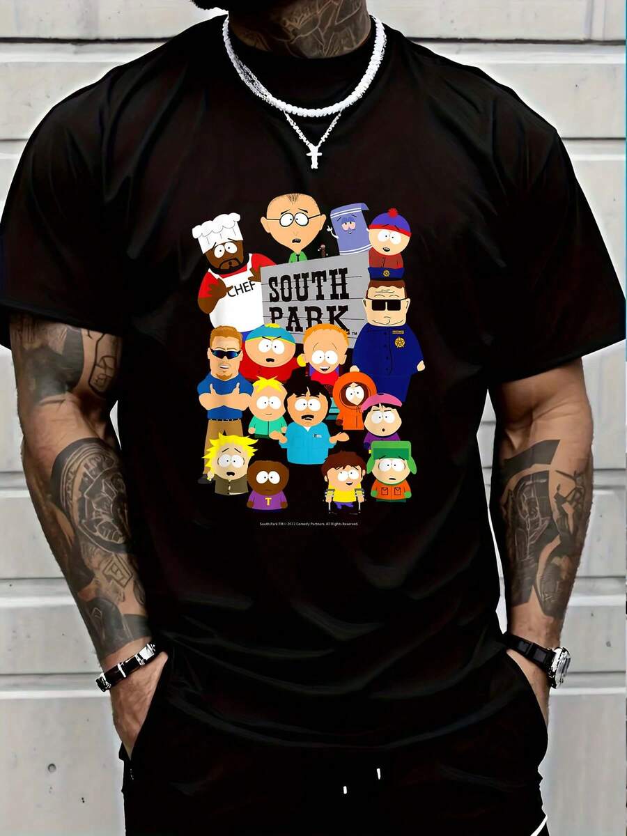 

Unisex Round Neck T-Shirt - Time Is Money Graphic Basic T-Shirt For Summer XXXL