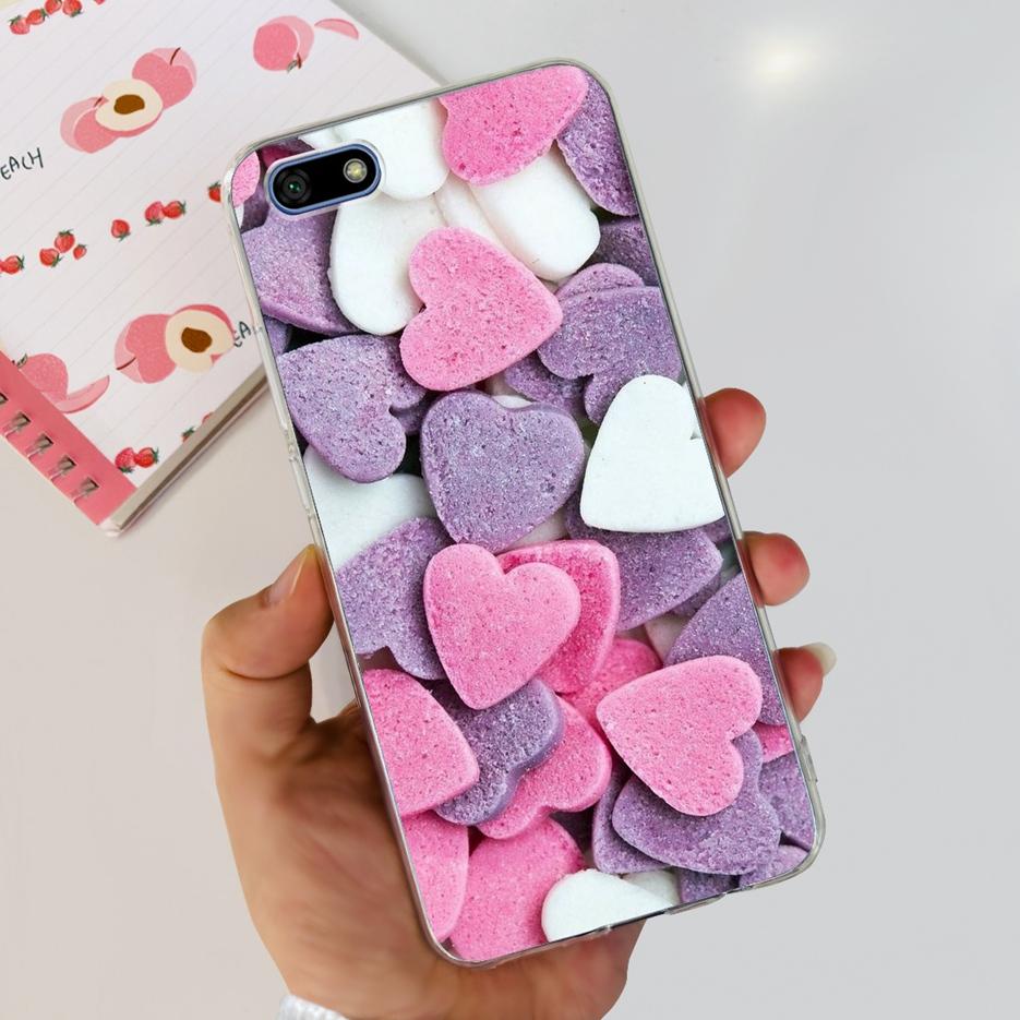 For Huawei Y5 Lite 2018 Case DRA-LX5 Luxury Painted Back Cover Clear Silicone Soft Phone Case For Huawei Y5 Prime Y 5 2018 Shell