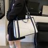 Large-capacity Bag Women's New Spring and Summer Contrasting Color Splicing Shoulder Bag Class Commuter Tote Bag