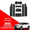 Per Range Rover Evoque L538 Kit Tappetini per vani portaoggetti 2012-2018 Gomma Antiscivolo Pad per scanalature portiere Sottobicchieri per portabicchieri