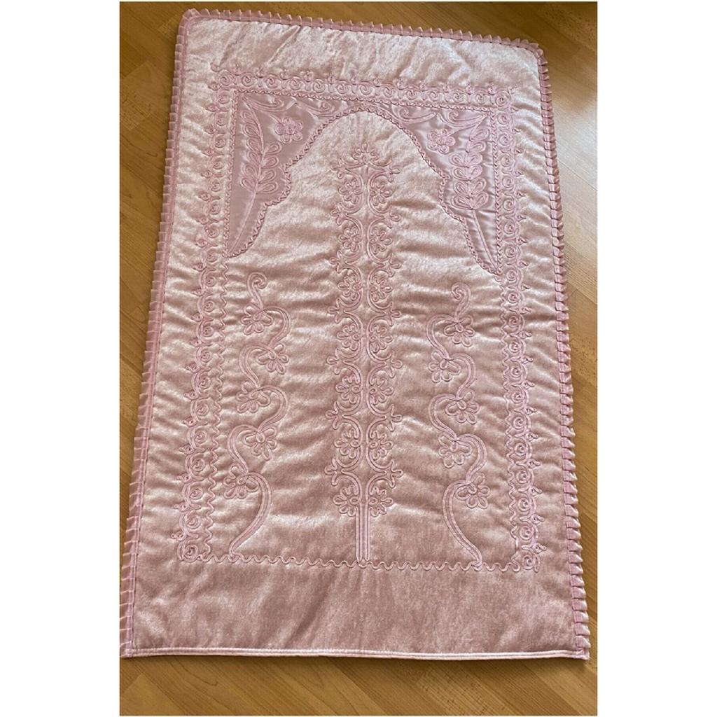 6-teiliges Samt-Gebetsteppich-Set mit Mitgift-Bundle für Braut und Bräutigam